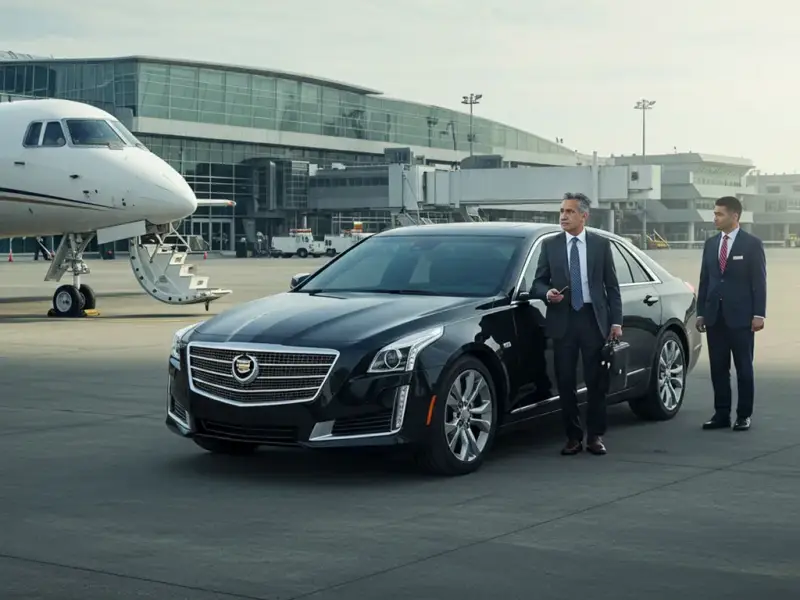 Ramsey Limo & Car Service airport pickup vehicle
